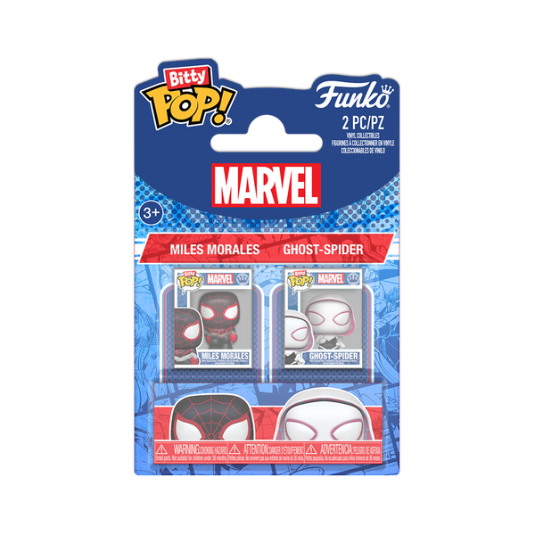 Spider-Man Miles Morales and Ghost-Spider Funko Bitty Pop! Mini-Figure 2-Pack