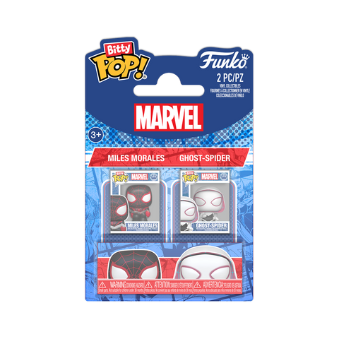 Spider-Man Miles Morales and Ghost-Spider Funko Bitty Pop! Mini-Figure 2-Pack