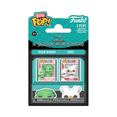 The Nightmare Before Christmas Oogie Boogie and Zero Funko Bitty Pop! Mini-Figure 2-Pack