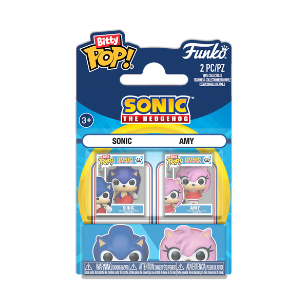 Sonic the Hedgehog Sonic & Amy Rose Funko Bitty Pop! Mini-Figure 2-Pack (Pre-Order)