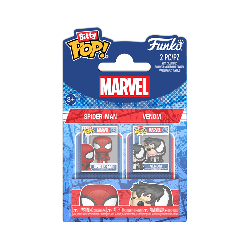 Spider-Man and Venom Funko Bitty Pop! Mini-Figure 2-Pack