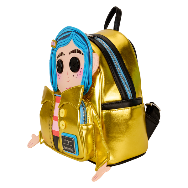 Loungefly - Coraline 15th Anniversary Laika Doll Metallic Cosplay Mini Backpack (Pre-Order)