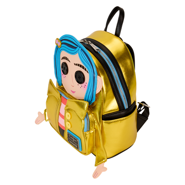 Loungefly - Coraline 15th Anniversary Laika Doll Metallic Cosplay Mini Backpack (Pre-Order)