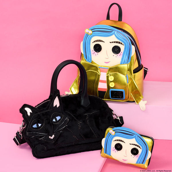 Loungefly - Coraline 15th Anniversary Laika Doll Metallic Cosplay Mini Backpack (Pre-Order)