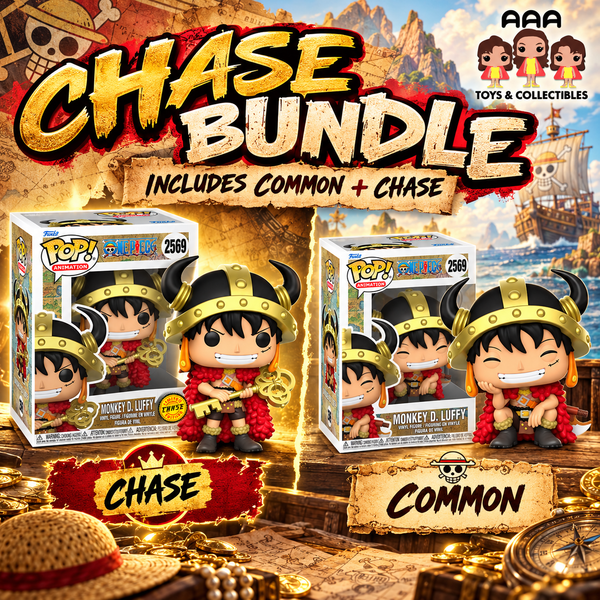 One Piece Pop! Monkey D. Luffy with Helmet #2569 - Chase Bundle (Pre-Order)