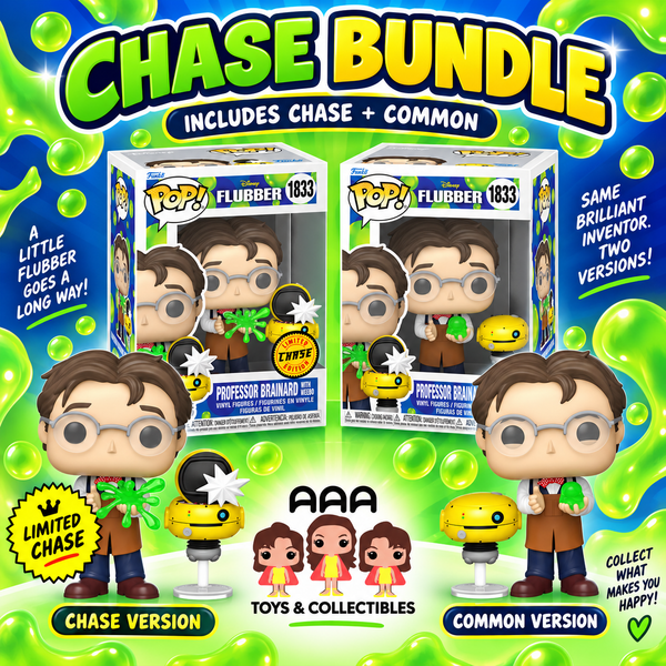 Disney's Flubber Professor Brainard with Weebo Funko Pop! Vinyl Figure and Pop! Buddy #1833 - Chase Bundle (Pre-Order)