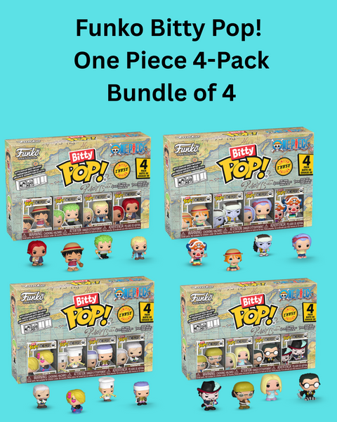 Funko Bitty Pop! One Piece 4-Pack -Bundle of 4