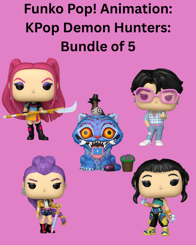 Funko Pop! Animation: KPop Demon Hunters - Bundle of 5 Commons (Pre-Order)