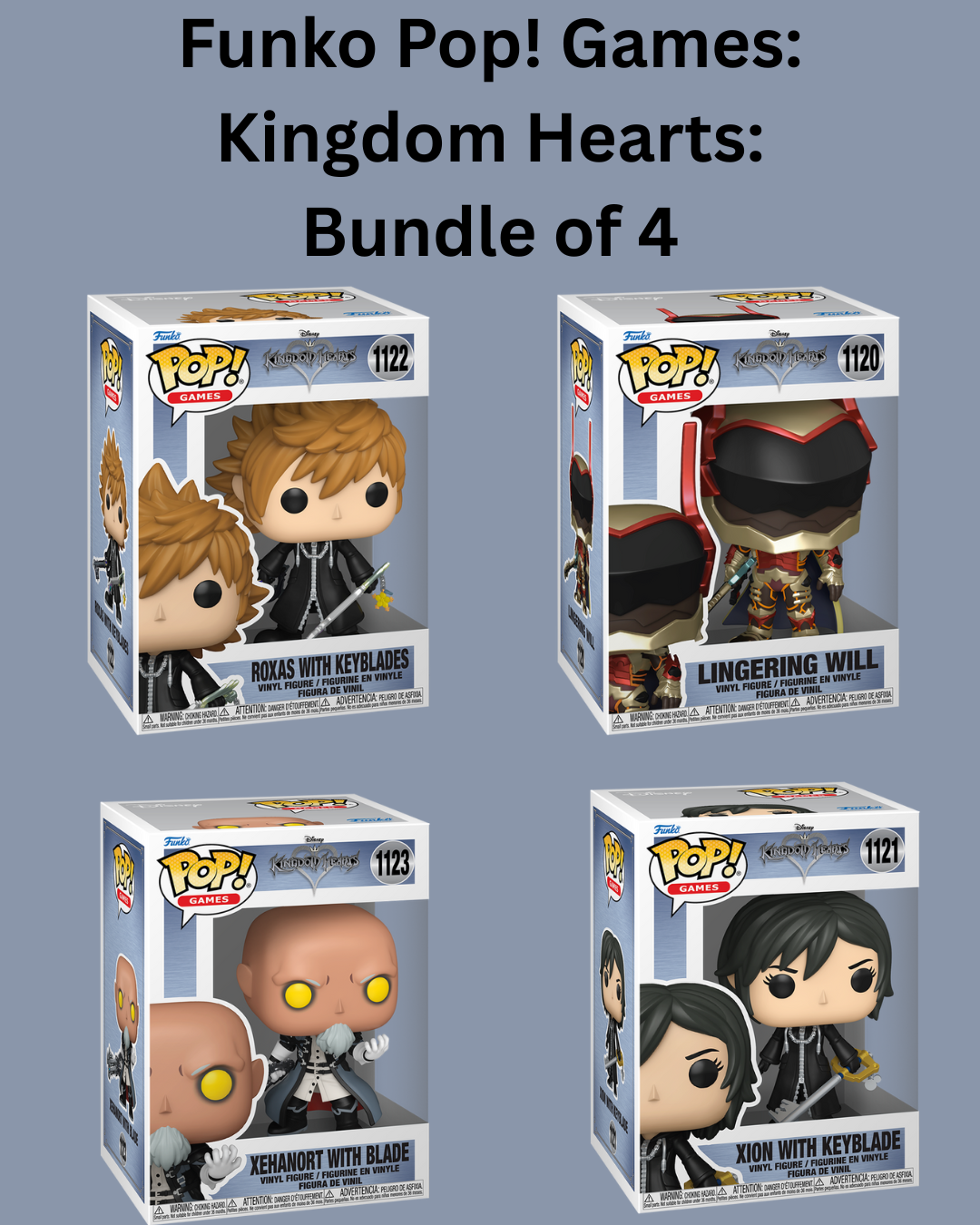 Funko Pop! Games: Kingdom Hearts- Bundle of 4 (Pre-Order) – AAA Funko Pop! Games: Kingdom Hearts- Bundle of 4 (Pre-Order) – AAA