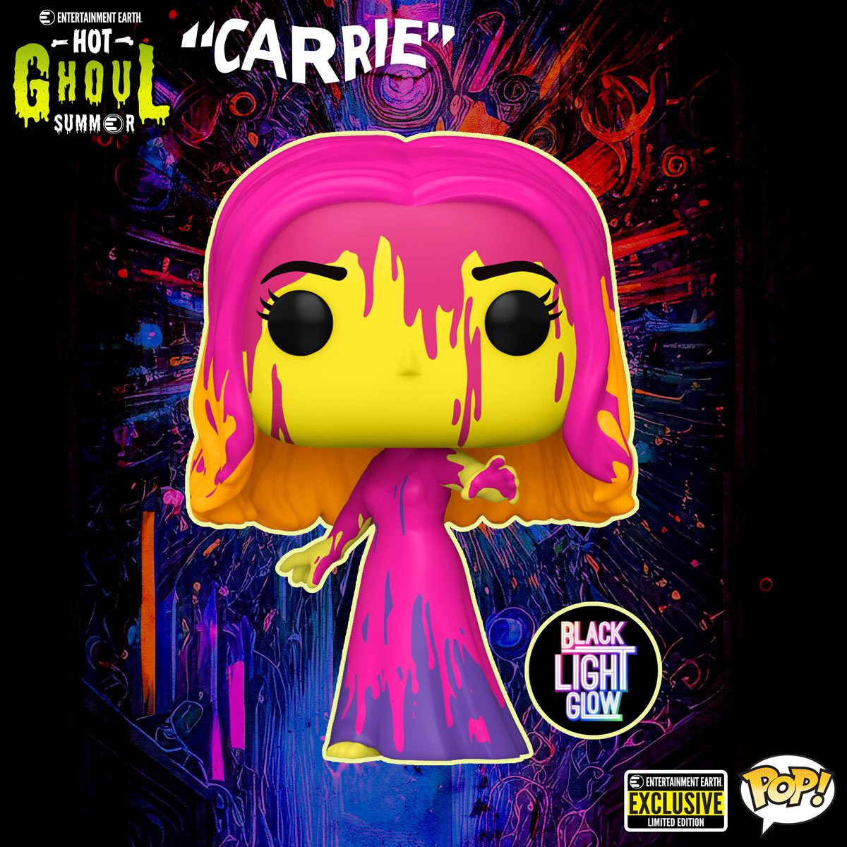 Funko Pop! Movies: Carrie - Carrie Black Light #1436  - Entertainment Earth Exclusive