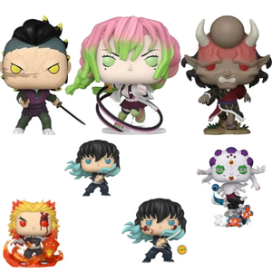 Funko Pop! Animation: Demon Slayer - Bundle of 4 Common Pops!, 1 Pop! Plus, 1 Pop! Premium, & 1 Chase (Pre-Order)