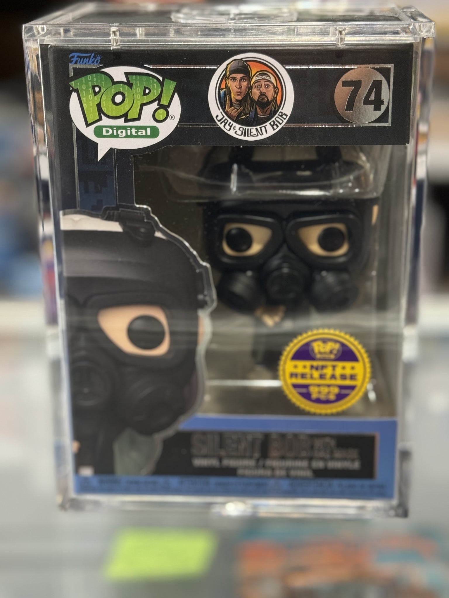 Funko Pop! Digital: Jay & Silent Bob -Silent Bob with Gas Mask #74 - Limited Edition 999