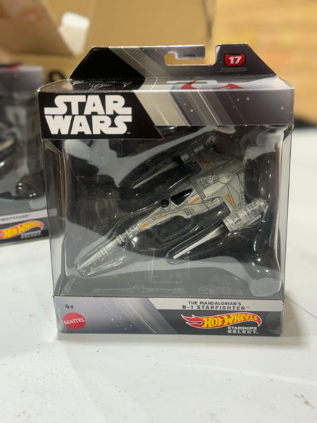 Star Wars Hot Wheels Starships Select 1:50 Scale - The Mandalorian's N-1 Starfighter #17