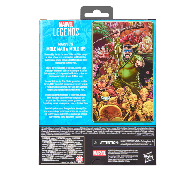 Fantastic Four Marvel Legends Series Mole Man & Moloids 6-Inch Action Figures (Pre-Order)