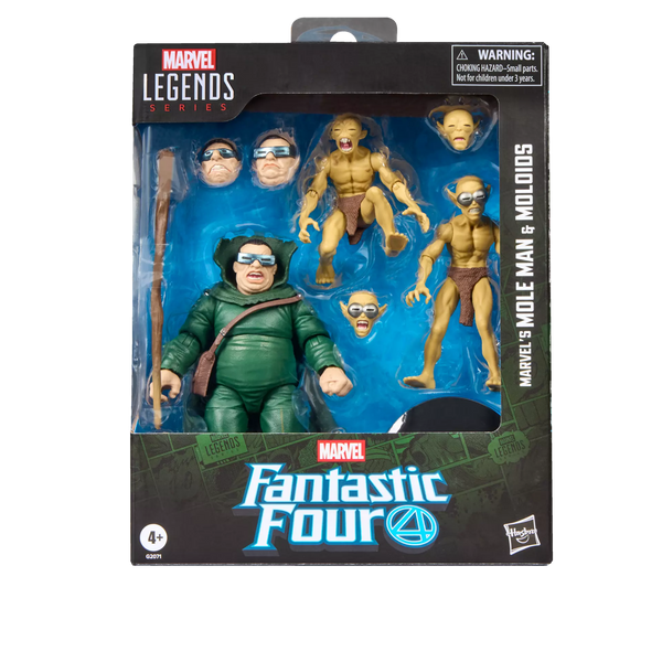 Fantastic Four Marvel Legends Series Mole Man & Moloids 6-Inch Action Figures (Pre-Order)