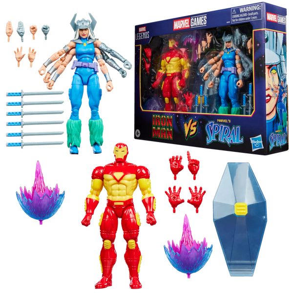 Marvel Legends Series Iron Man vs Spiral 6-Inch Action Figures  (Pre-Order)