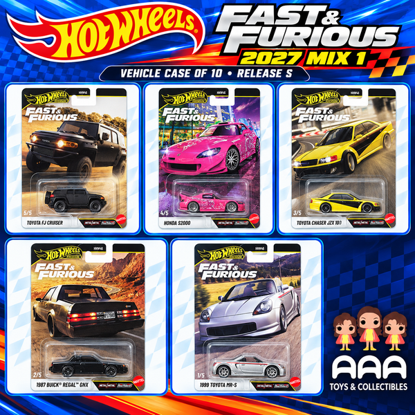 Hot Wheels Fast and Furious 2027 Mix 1 (Release S) Vehicle Case of 10