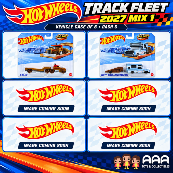 Hot Wheels Track Fleet 2027 Mix 1 Vehicle Case of 6 - Dash G (Pre-Order)