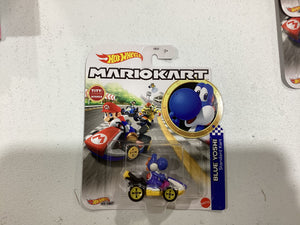 Hot Wheels - Mario Kart - Blue Yoshi - Standard Kart