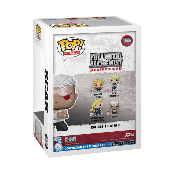 Funko Pop! Animation: Full Metal Alchemist: Brotherhood Scar Glow-in-the-Dark #1486 (Entertainment Earth Exclusive)