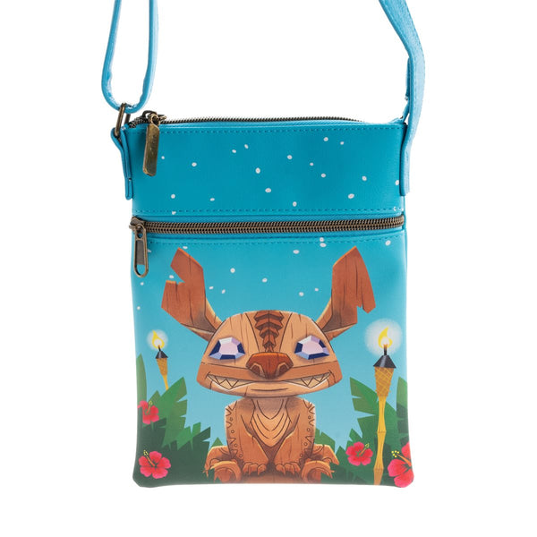 Loungefly - Lilo and Stitch Tiki Stitch Passport Bag - Entertainment Earth Exclusive