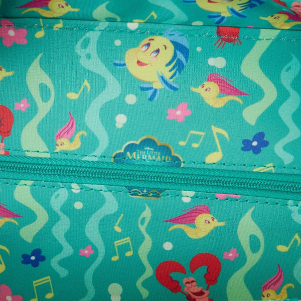 Loungefly - The Little Mermaid 35th Anniversary Ariel Face Crossbody Bag (Pre-Order)