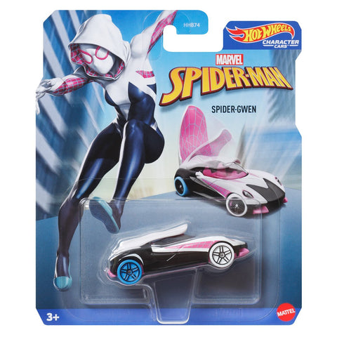 Hot Wheels Character Cars - Marvel - Spider-Man - Spider-Gwen