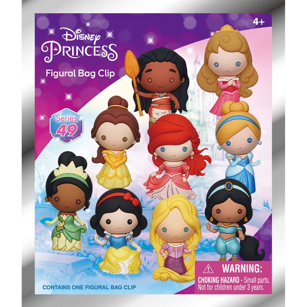 Disney Princess Metallic 3D Foam Bag Clip Series 49 - One Mystery Figure