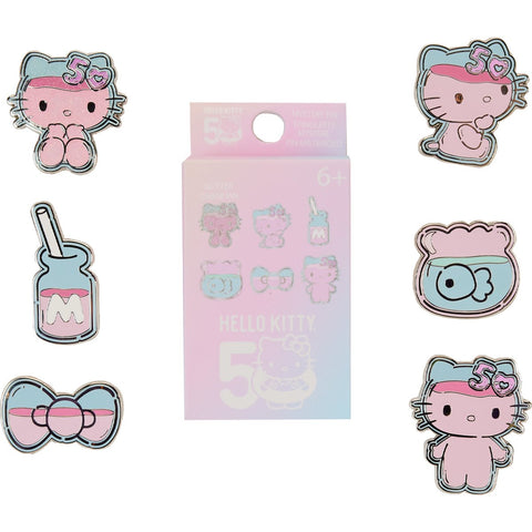 Loungefly Hello Kitty 50th Anniversary Clear and Cute Mystery Box Pin (Pre-Order)