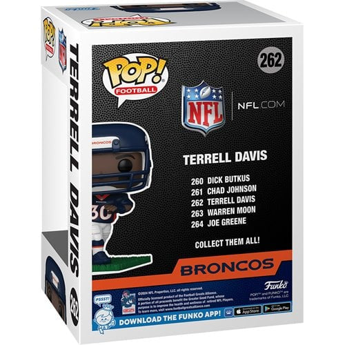 Funko Pop! NFL: Terrell Davis #262 (Broncos) (Pre-Order)