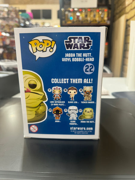 Funko Pop Star Wars: Jabba The Hutt #22 (LARGE FONT, BLUE BOX)