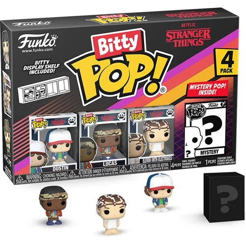 Funko Bitty Pop! Stranger Things Season 1 - Dustin Mini-Figure 4 Pack (Pre-Order)