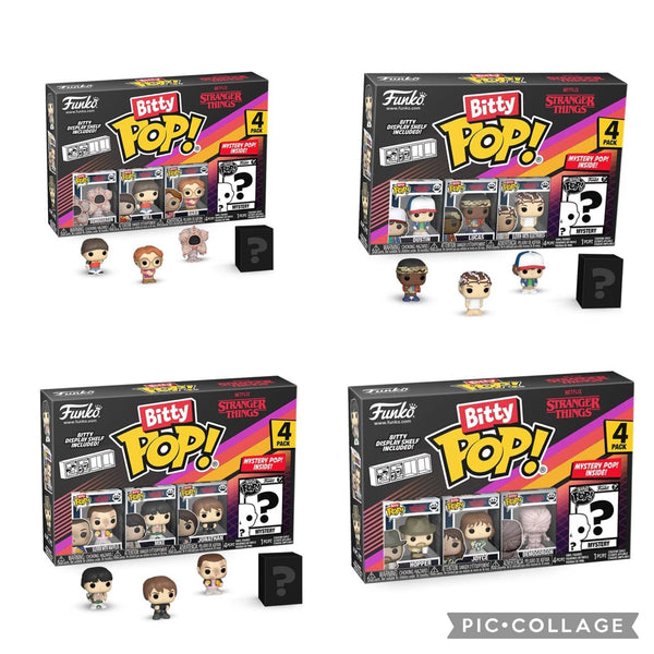 Funko Bitty Pop! Stranger Things Season 1 - Bundle of 4 - Mini-Figure 4 Pack (Pre-Order)