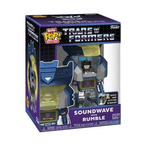 Funko Bitty Bot Pop! - Transformers - Soundwave with Rumble Funko Bitty Pop! (Pre-Order)