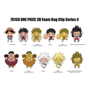 One Piece 3D Foam Bag Clip Series 4 - One Mystery Figure (Pre-Order)