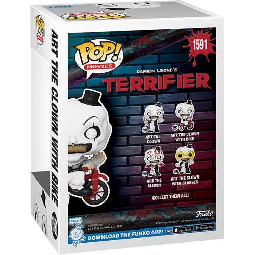 Funko Pop Movies: Terrifier - Art the Clown with Bike #1591 (Pre-Order)