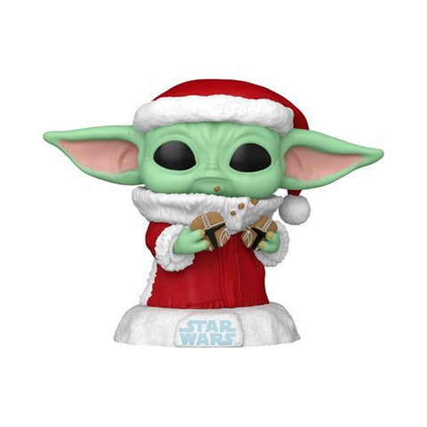 Funko Pop Star Wars: The Mandalorian Holiday - Santa Grogu with Cookies #747