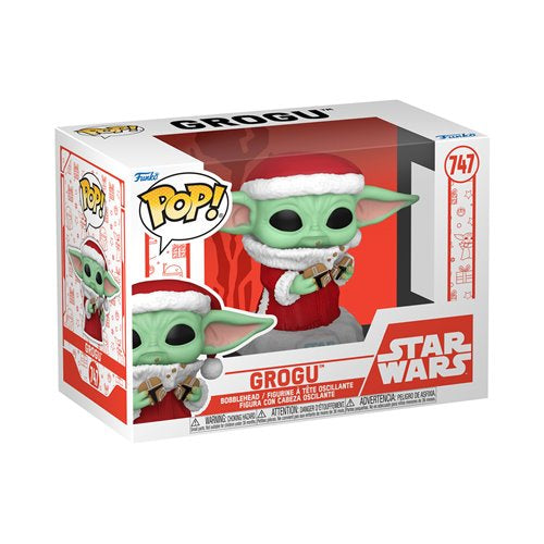 Funko Pop Star Wars: The Mandalorian Holiday - Santa Grogu with Cookies #747