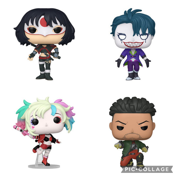 Funko Pop! Heroes : Suicide Squad Isekai Bundle of 4 (Pre-Order)