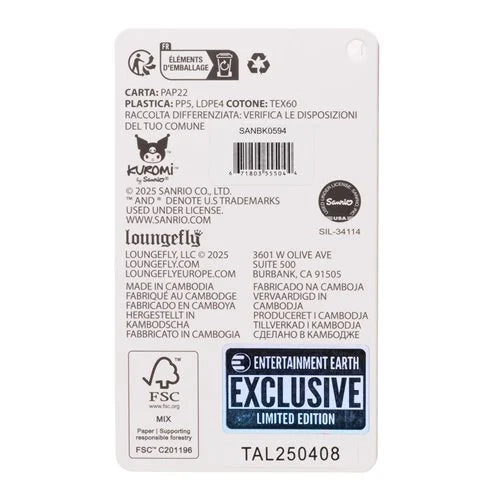 Loungefly - Sanrio Kuromi Devilish Winged Mini-Backpack - Entertainment Earth Exclusive