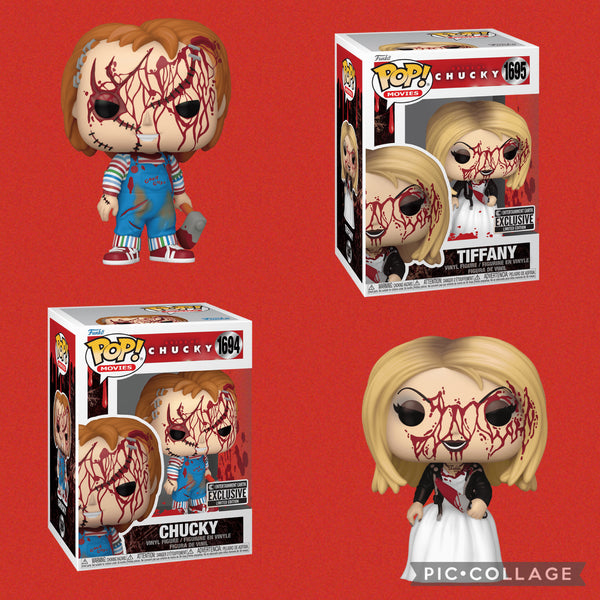 Funko Pop! Movies: Bride of Chucky - Bundle of 2 - Entertainment Earth Exclusive