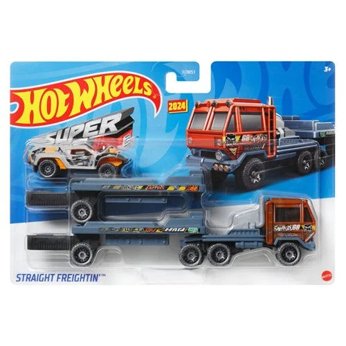 Hot Wheels Super Hauling Rig and Car - Straight Freightin'