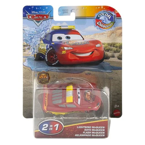 Disney Pixar Cars Color Changers 1:55 Scale - Race & Rescue Deputy McQueen