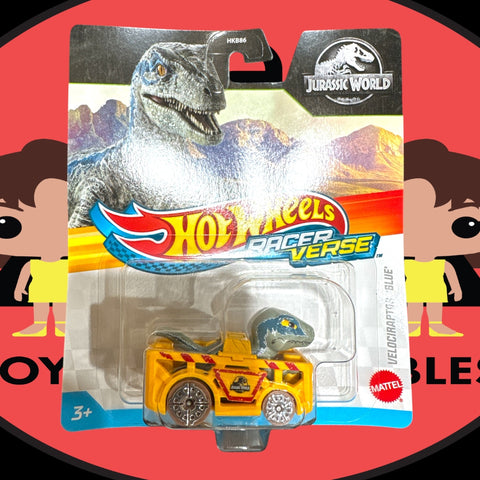 Hot Wheels Racerverse - Blue the Raptor in Containment Cage