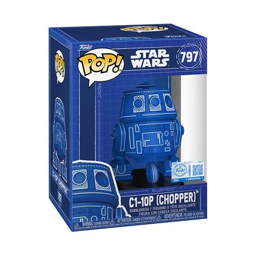 Funko Pop! Star Wars:Star Wars C1-10P (Chopper) Blueprint #797 - Entertainment Earth Exclusive