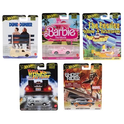 Hot Wheels Pop Culture 2025 Mix 2 Bundle of 5 (956H)