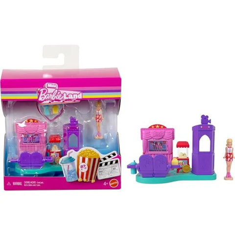 Mini BarbieLand Doll and Playset - Movie Theater