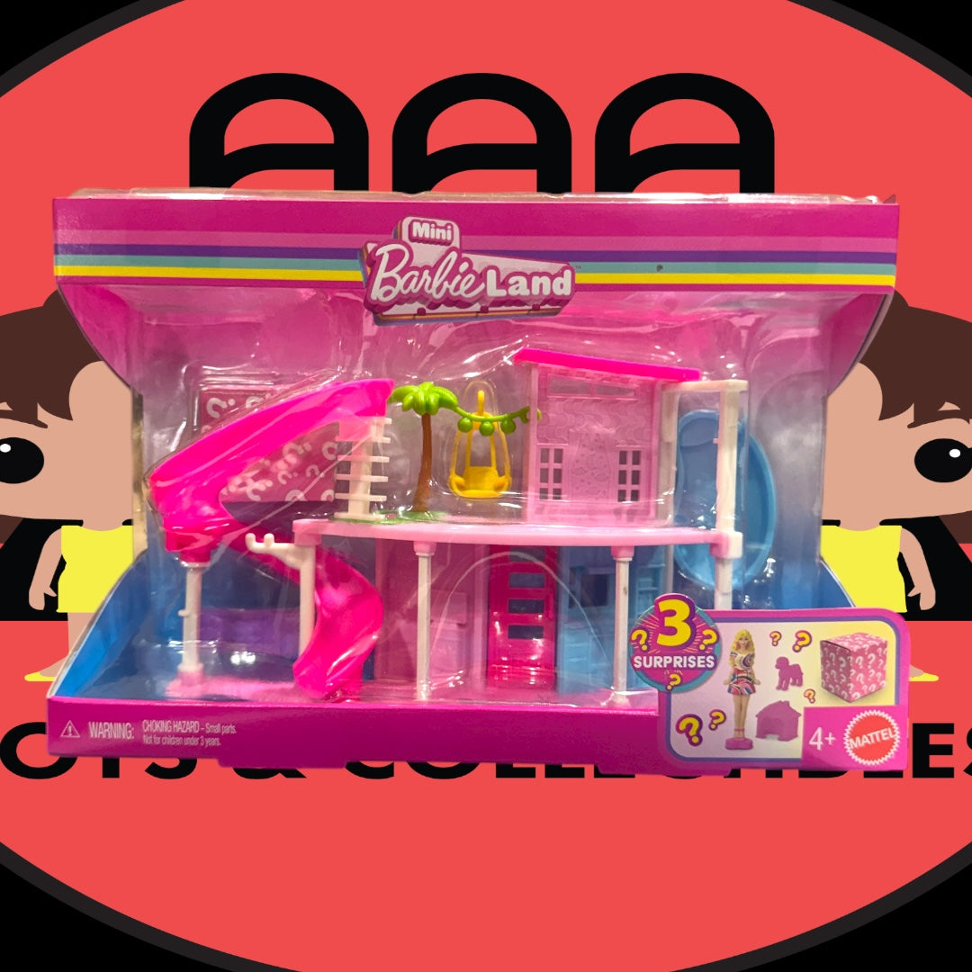 Mini BarbieLand Doll and Dreamhouse - Dreamhouse with Elevator and Slide
