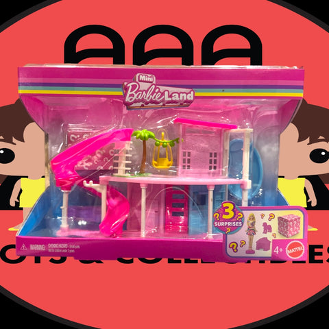 Mini BarbieLand Doll and Dreamhouse - Dreamhouse with Elevator and Slide