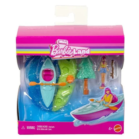 Mini BarbieLand Doll and Vehicle Playset - Kayak